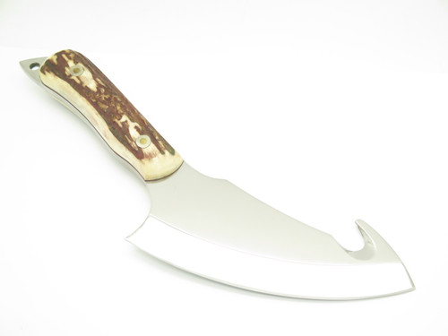 Vtg Custom Tak Fukuta ZAK Seki Japan Guthook Skinner Fixed Hunting Knife