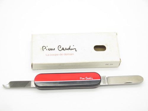 Vtg 1980s Pierre Cardin 20 Richartz Solingen Folding Red Gentleman Pocket Knife