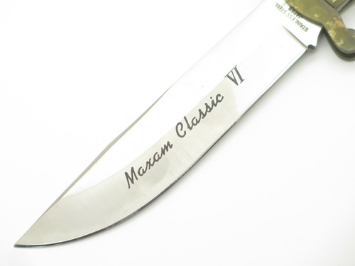 Vtg 80s Seizo Imai Maxam Classic VI Seki Japan Large Folding Hunter Safety Knife