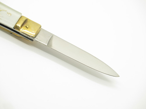 Vintage 1950s MESA Rostfrei Springer Yasuo Imai Seki Japan Matador White 4.25" Folding Knife