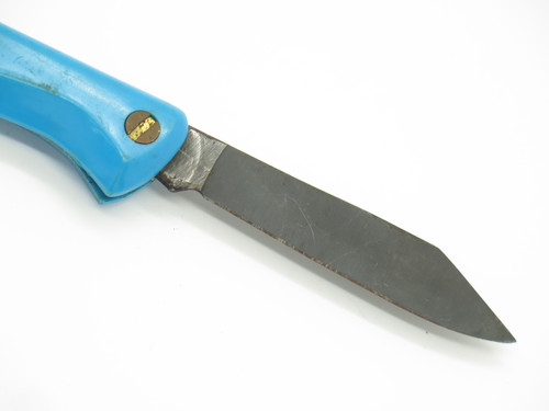 Vintage 1970s Open Road Technicraft Seki Japan Blue 4" Folding Pocket Knife