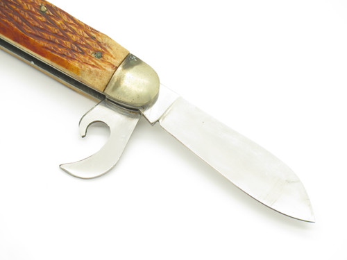 Vtg 1950s Prototype 1167 Yasuo Imai Jigged Scout Seki Japan Folding Pocket Knife