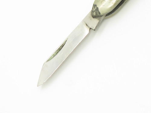 Vtg 1950s Prototype 508 Yasuo Imai White 3.25" Seki Japan Folding Pocket Knife