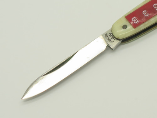 Vtg 1950s Prototype 553 Yasuo Imai White 2.75" Seki Japan Folding Pocket Knife