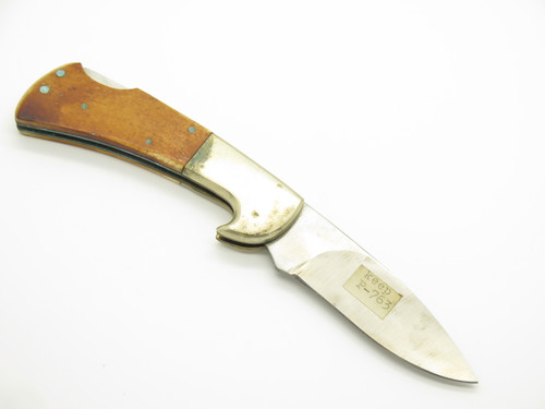 Vtg '80s Parker Prototype Golden Eagle Imai Seki Japan Bone 4" Lockback Knife
