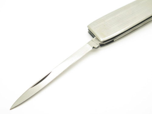 Vtg 1970s Prototype 590 Seki Japan Stainless Folding Knife 3" Pipe Tamper Tool
