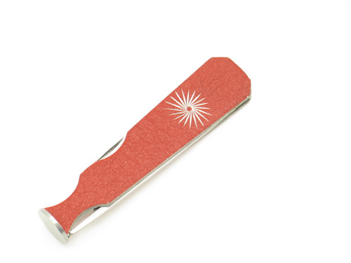Vtg 1970s 90/M Seki Japan Stainless Red Pipe Tool Folding Pocket Knife