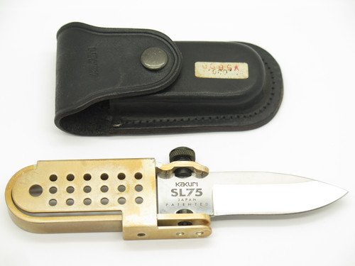 Vintage 1980s Kakuri SL75 Drop Point Seki Japan Trick Sidelock Folding Pocket Knife