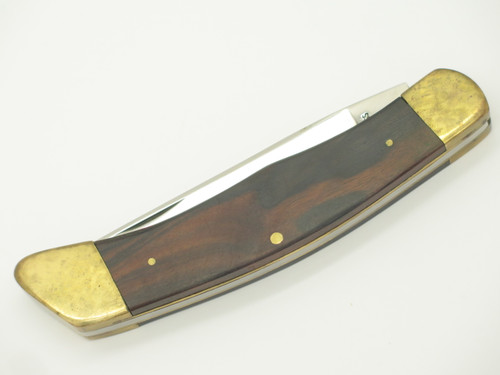 Vtg 1970s Explorer Seki Japan Folding Ebony Hunter Pocket Knife