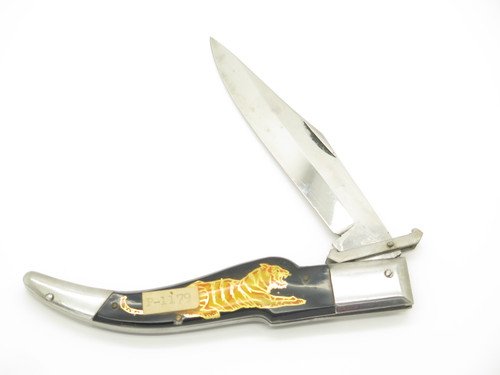 Vintage 1950s Valor Yasuo Imai Proto Seki Japan Tiger Swing Guard Folding Knife