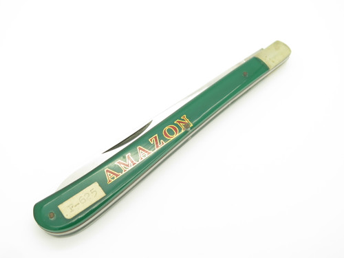 Vintage OMOR #625 Amazon Yasuo Imai Prototype Seki Japan Green Folding Knife