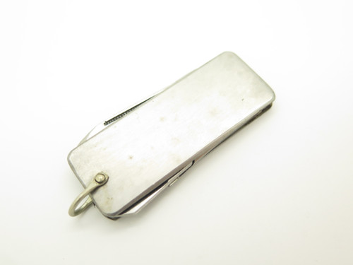 Vintage C-V Stainless Seki Japan Small 2" Folding Pocket Knife & Scissors
