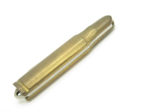 Vintage Rostfrei Bullet German Small 2.5" Brass Folding Pocket Knife
