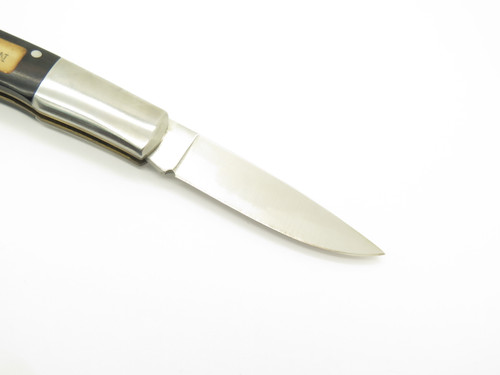 Vintage 1980s Parker Aida Design Seki Japan 3.37" Wood Lockback Folding Knife
