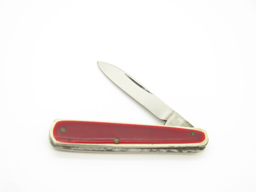 Vintage 1960s Seki Japan 2.25" Stainless Red Folding Pocket Knife