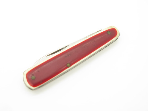 Vintage 1960s Seki Japan 2.25" Stainless Red Folding Pocket Knife