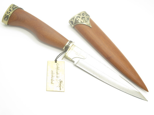 Rare Custom Mauricio C. Daletzky Gaucho Jamwood 5.75" Blade Fixed Knife
