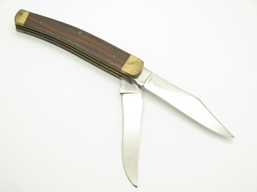 Vintage 1970s Explorer Imai Seki Japan Folding Ebony Trapper Slipjoint Knife