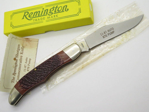 1990 Remington UMC USA R870 870 Shotgun Crest Folding Hunter Knife