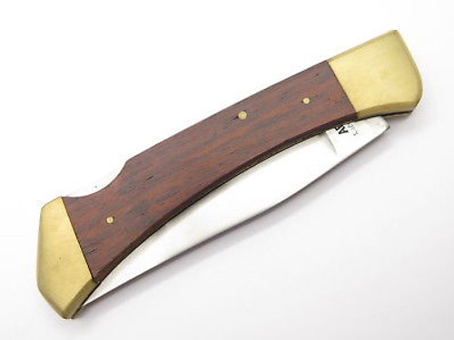 Vtg American Blade Parker Seki Japan Wood Handle Folding Hunter Knife