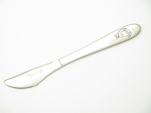 Vintage KTS Cute Bear Butter Knife Seki Japan 6" Stainless Steel Kitchen Cutlery
