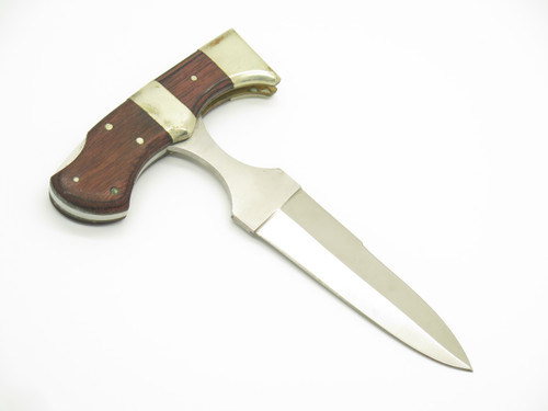 Vintage 1980s Haller Rostfrei Tak Fukuta Seki Japan Folding Push Dagger Knife (Blemished 3)