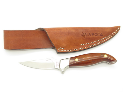 Vintage Lakota Fin Wing Moki Seki Japan Wood Small Fixed Hunting Knife