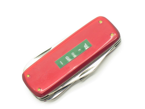 Vintage 1970s Proto Seki Japan Small Red 2.75" Folding Pocket Knife & Scissors