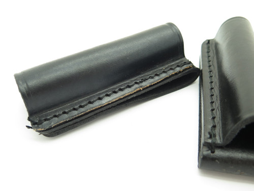 Maglite Mini Double AA Mag Light Flashlight Leather Belt Holder Holster Blem