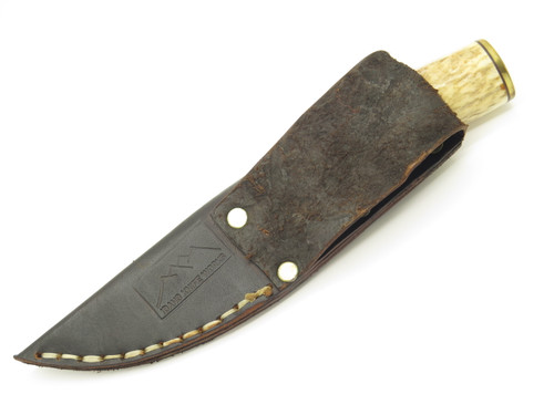 Custom Mike Mann Idaho Knife Works Scrimshaw Fixed Mountain Man Hunting Knife