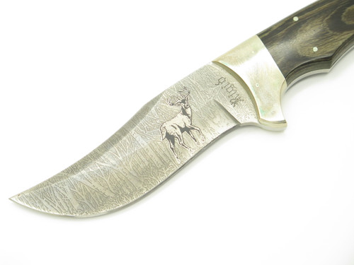 Vintage '80s Rigid RG16 Fukuta Seki Japan Deer Fixed Blade Hunting Skinner Knife