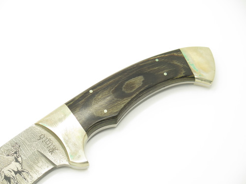 Vintage '80s Rigid RG16 Fukuta Seki Japan Deer Fixed Blade Hunting Skinner Knife