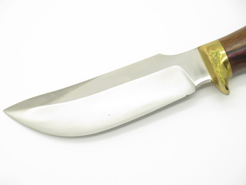 Vintage 1987-88 RHR Grand Dave Ruana Wood Handle Fixed 5" Blade Hunting Knife