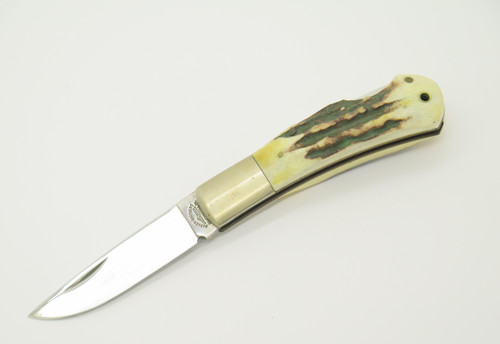 Vintage 1978-82 Parker Brothers K126 Imai Seki Japan Stag Folding Pocket Knife