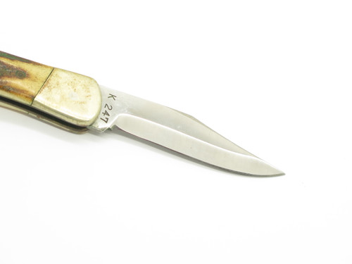 Vintage 1978-82 Parker Brothers K247-C Imai Seki Japan 3" Stag Folding Knife