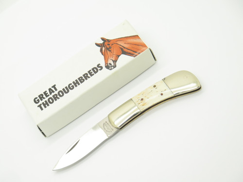 Vintage 1978-82 Parker Brothers Seizo Imai Seki Japan Bone Folding Knife (B)
