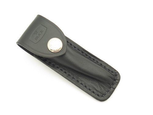 Buck 501 Squire Black Leather 3.75" Folding Pocket Knife Sheath