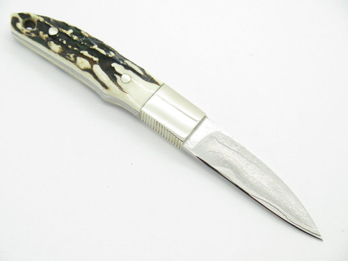 Seizo Imai Custom Loveless City Knife Stag Fixed VG-10 Damascus Seki Japan