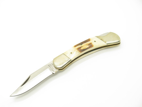 Vintage 1980s Parker Imai Seki Japan K248-C Stag Folding Lockback Pocket Knife