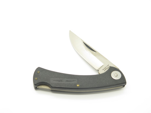 Vintage 1980s Parker Imai Seki Japan K115-E Black 4.62" Folding Hunter Knife