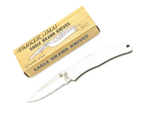 Vintage 80s Parker Imai Seki Japan Stainless 3.5" Folding Lockback Pocket Knife