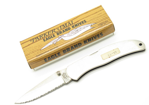 Vintage 80s Parker Imai Seki Japan Stainless 4.25" Folding Lockback Knife - B