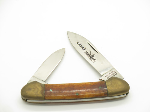 Vintage 1980s Parker Imai Seki Japan 3.75" S-E Bone Canoe Folding Pocket Knife