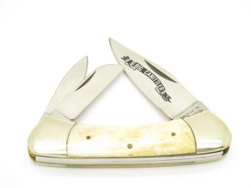 Vintage 1980s Parker Imai Seki Japan 3.5" Cow Bone Folding Whittler Pocket Knife