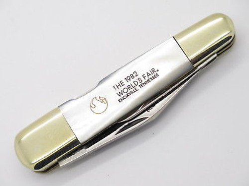 Vtg 1982 Knoxville TN World's Fair Parker Seki Japan Pearl Folding Knife