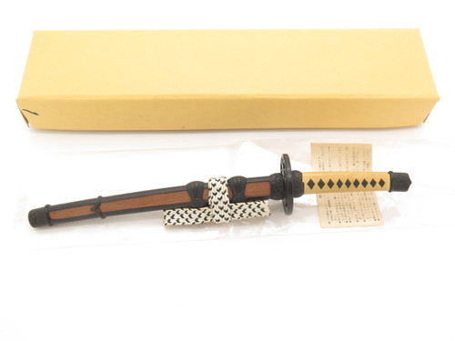 Vintage '80s Japan 6.6" V Mini Miniature Samurai Katana Sword Letter Opener