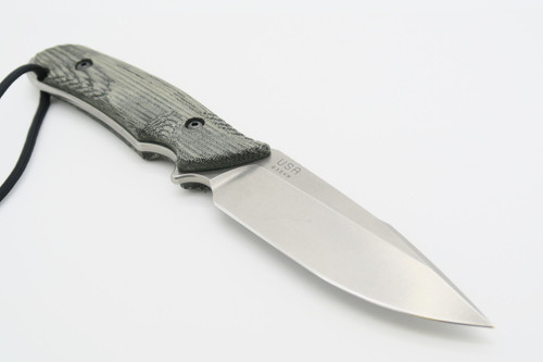 The Attleboro USA CMPS35VN Stonewash Straight Fixed Blade Tactical Hunting Knife