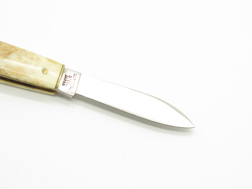 Vintage 1980s Parker Imai Seki Japan Bone 3" Small Mink Folding Pocket Knife