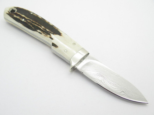 Seizo Imai Seki Custom Loveless Skinner Stag VG-10 Damascus Fixed Knife