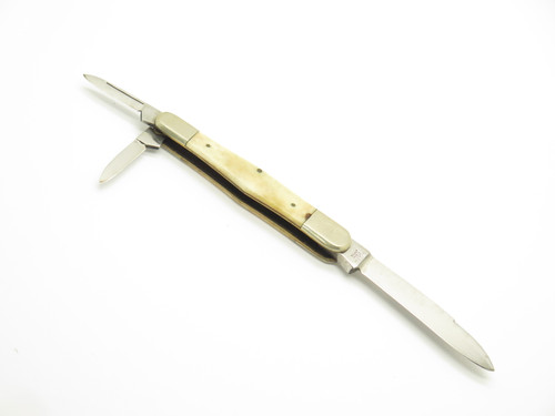Vintage 80s Parker Imai Seki Japan Bone 3.62" First Monday Folding Pocket Knife